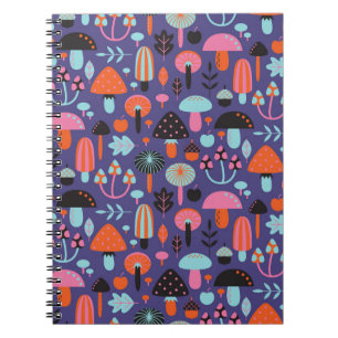 Mushroom Variety: Vintage Illustration Notebook