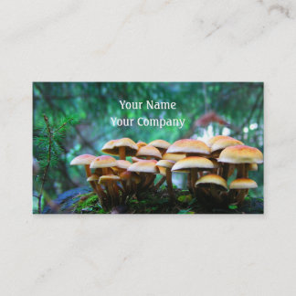 mushroom village business card template