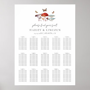 Mushroom Wedding Seating Chart