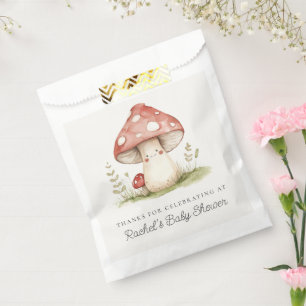 Mushroom Whimsical Gender Neutral Cute Baby Shower Favour Bag