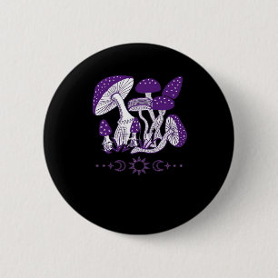 Mushroom Whimsigoth Vibes 6 Cm Round Badge