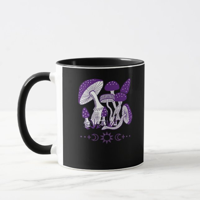 Mushroom Whimsigoth Vibes Mug (Left)