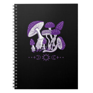 Mushroom Whimsigoth Vibes Notebook