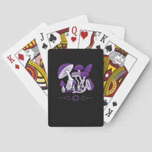 Mushroom Whimsigoth Vibes Playing Cards