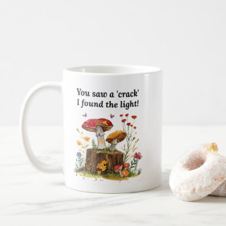 Mushroom & Wildflower, Nature Lover Inspirational Coffee Mug