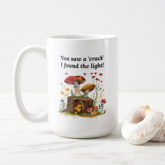 Mushroom & Wildflower, Nature Lover Inspirational Coffee Mug