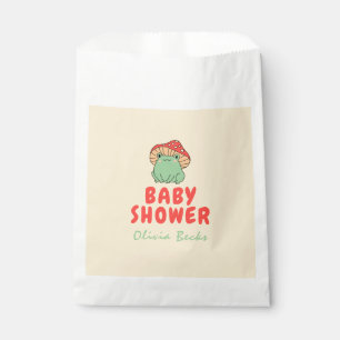 Mushroom with Frog Baby Shower Favour Bag