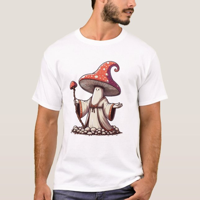 Mushroom Wizard  T-Shirt (Front)