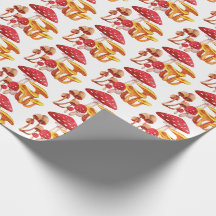 Mushroom Wonderland Wrapping Paper