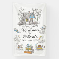Mushroom Woodland Baby Shower Welcome