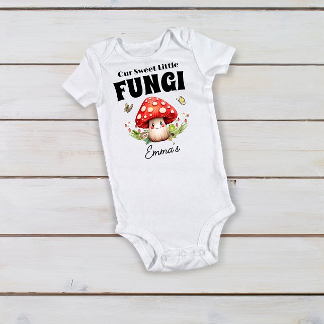 Mushroom Woodland Frog Ladybug Moth Baby Custom  Bodysuit (Mushroom Woodland Frog Ladybug Moth Baby Custom Baby Bodysuit)