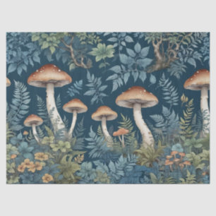 Mushrooms and Ferns Tissue Paper