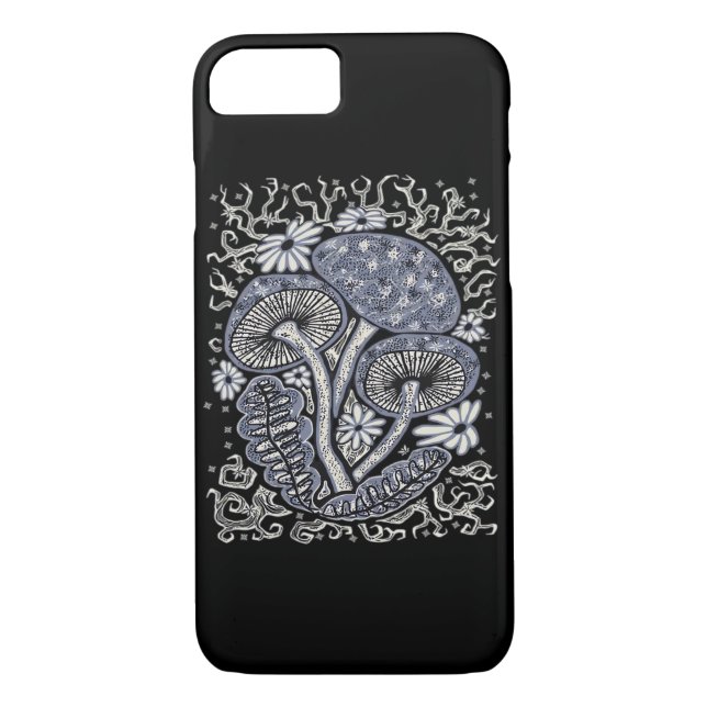 Mushrooms And Whimsigoth Case-Mate iPhone Case (Back)