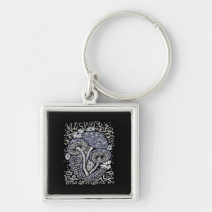Mushrooms And Whimsigoth Key Ring