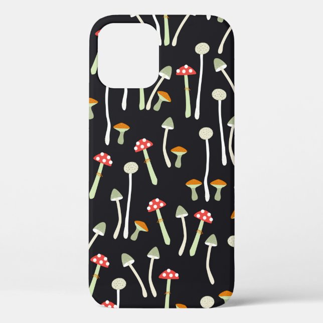 mushrooms,autumn,pattern  Case-Mate iPhone case (Back)