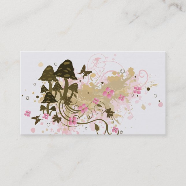 Mushrooms Business Card (Front)