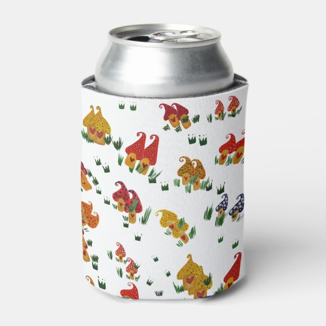 Mushrooms Custom Can Cooler (Can Front)