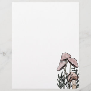 Mushrooms custom letterhead