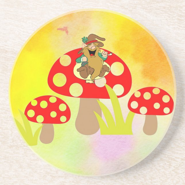 Mushrooms Drink Coaster (Front)