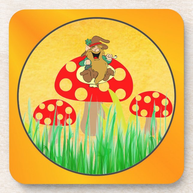 Mushrooms Drink Coaster (Front)