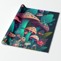 Mushrooms elfs  in the field  