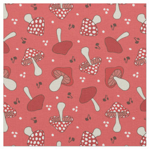 Mushrooms Fabric