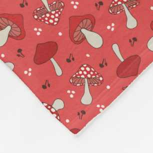 Mushrooms Fleece Blanket