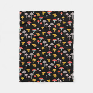 Mushrooms Fleece Blanket