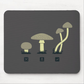 Mushrooms (food, poison, high) mouse pad