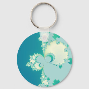 Mushrooms Fractal Key Ring