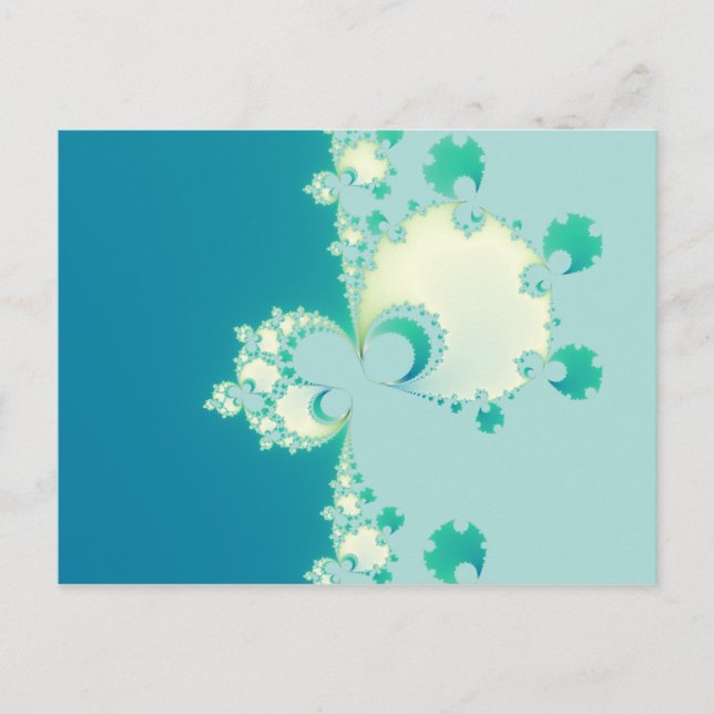 Mushrooms Fractal Postcard (Front)