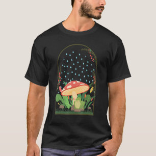 Mushrooms Frog Naturecore Forestcore T-Shirt