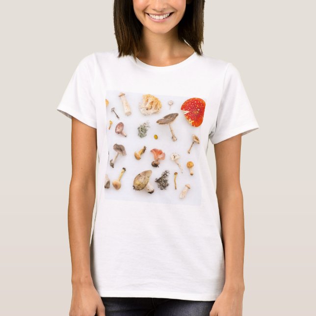 Mushrooms Fungus T-Shirt (Front)