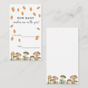 Mushrooms - guess how many candies enclosure card