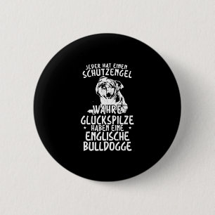 Mushrooms Have An English Bulldog  6 Cm Round Badge