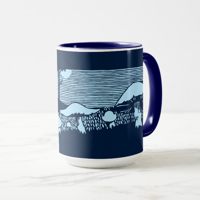 Mushrooms In Moonlight Mug (Front Right)