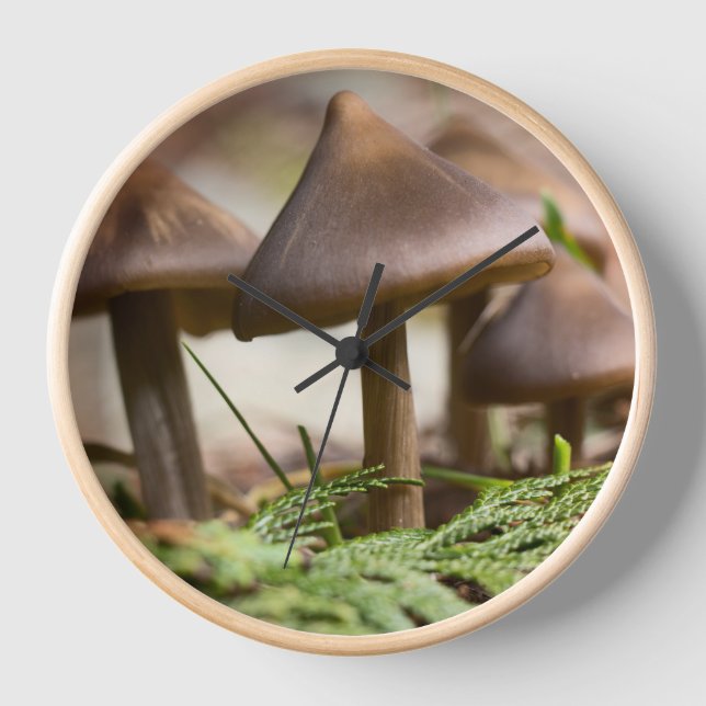 Mushrooms in the Forest  Clock (Front)