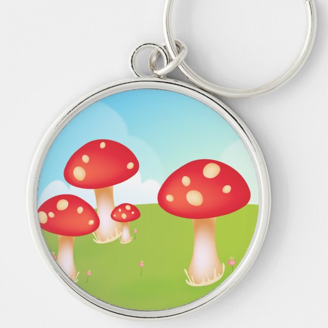 Mushrooms Key Ring (Front)