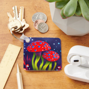 Mushrooms Key Ring