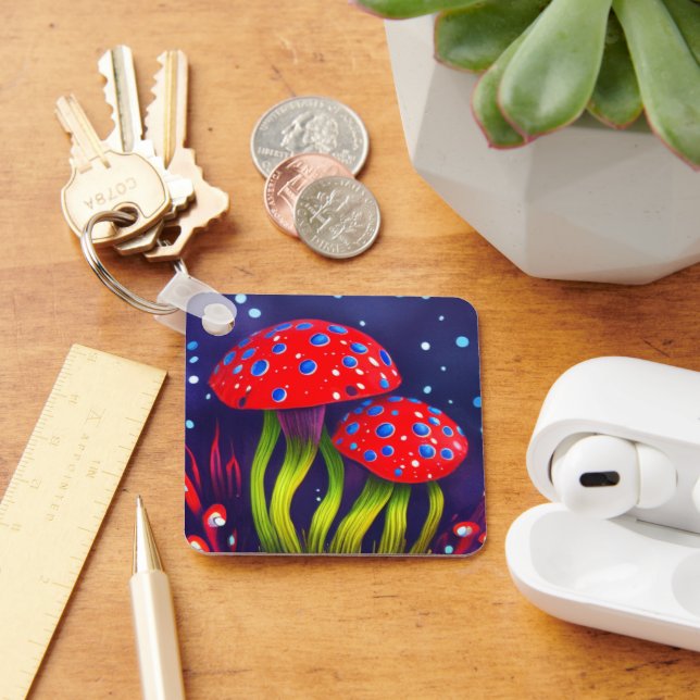 Mushrooms Key Ring (Desk)