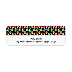 Mushrooms Label Blank Return Address Label