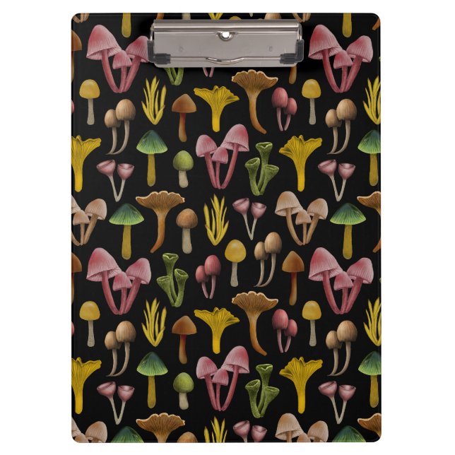 Mushrooms, Lichen & Colourful Fungi Clipboard (Front)