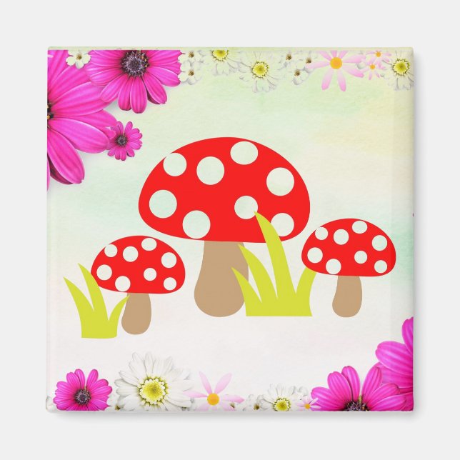 Mushrooms Magnet (Front)