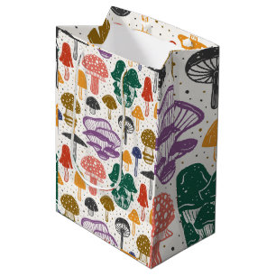 Mushrooms Mycologist botanical aesthetic Medium Gift Bag