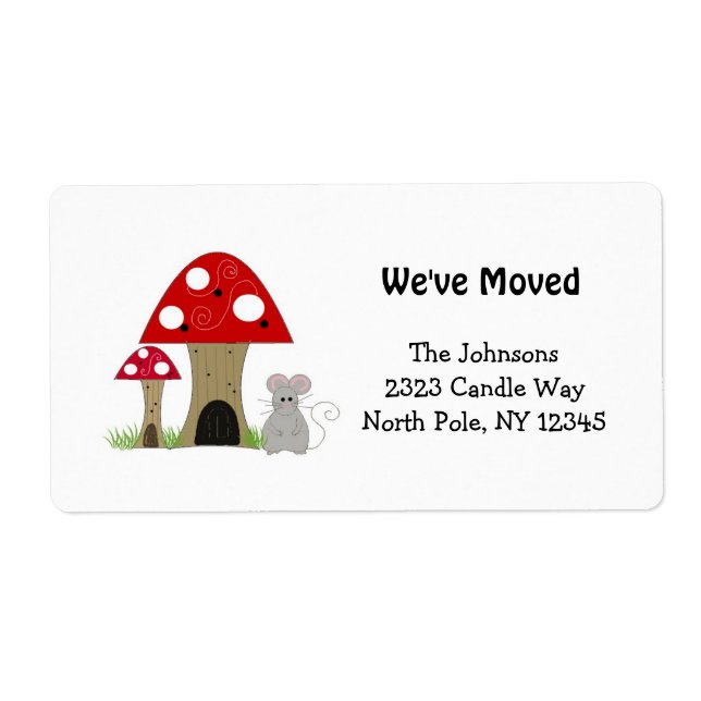 Mushrooms New Home Address (Front)