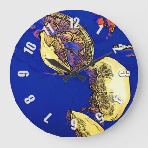 Mushrooms of the Sea - Jellyfish Large Clock