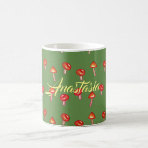Mushrooms Pattern Art Custom  Mug