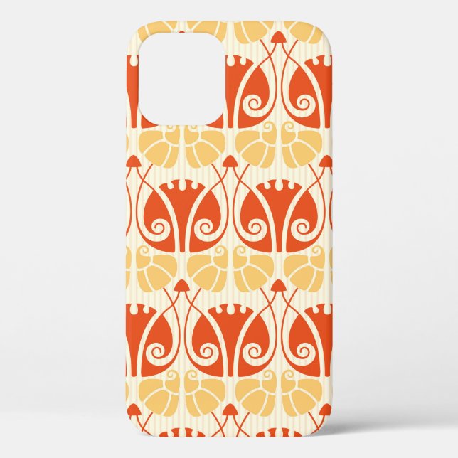 mushrooms pattern in modern style Case-Mate iPhone case (Back)