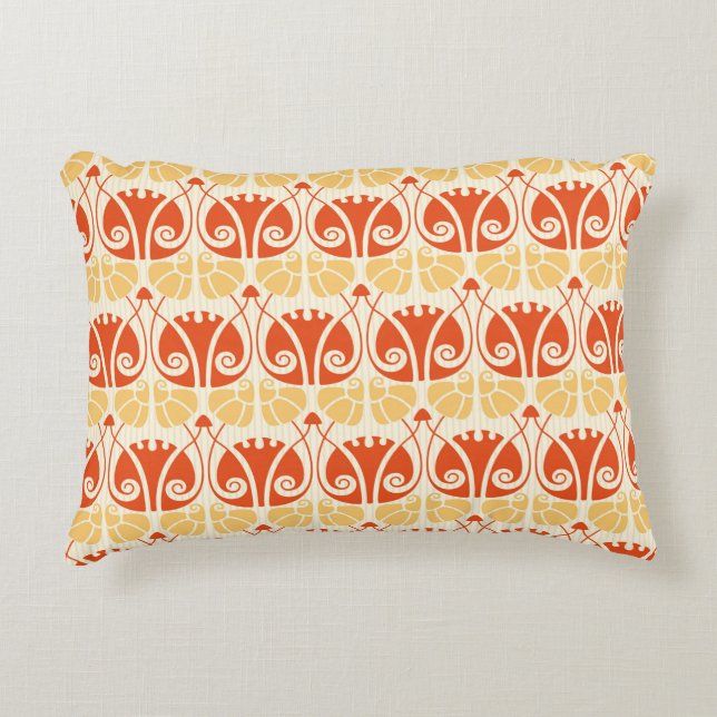 mushrooms pattern in modern style decorative cushion (Front)