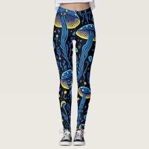Mushrooms Pattern Leggings
